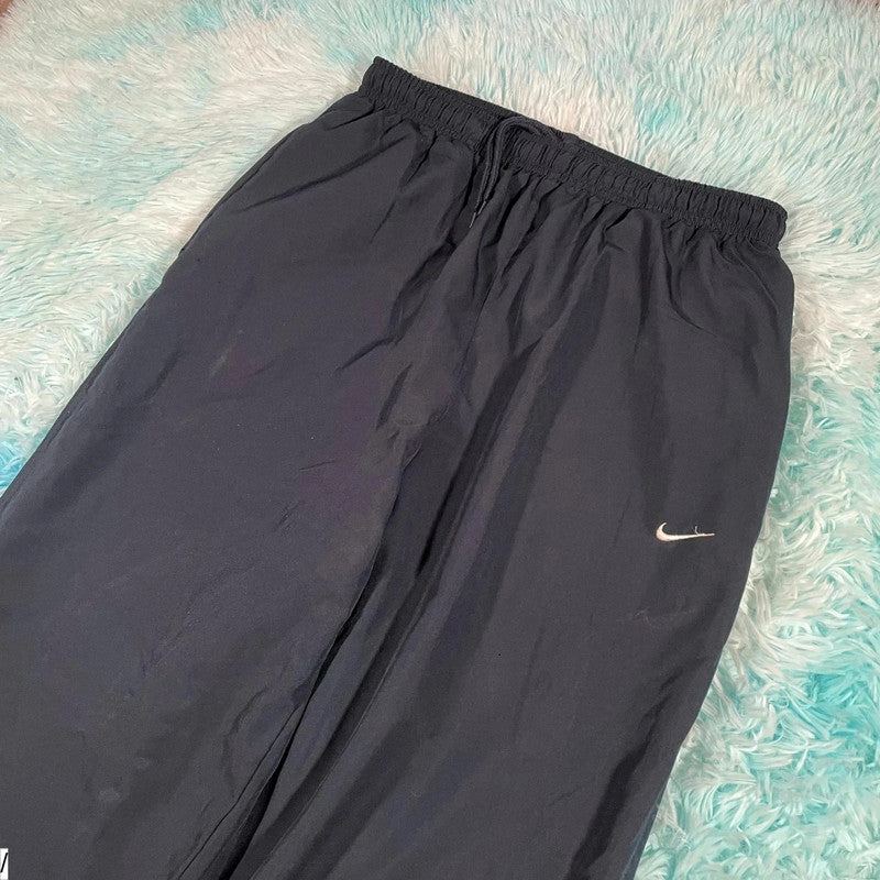 Vintage 00s Black Nike Tracksuit Bottoms - Medium