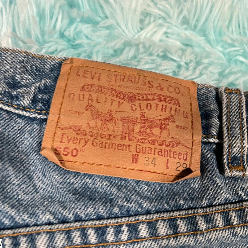 Vintage 90s Levi’s 550 Jeans Baggy Straight Leg - W34 L29