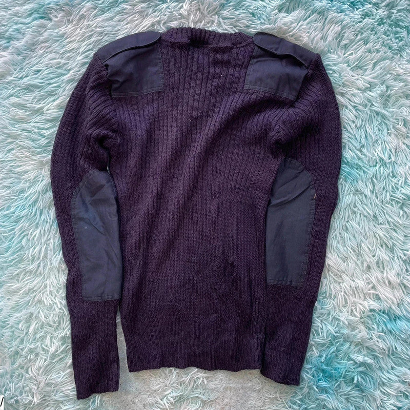 Vintage 80s Navy Toye Kenning & Spence Police Jumper - Medium
