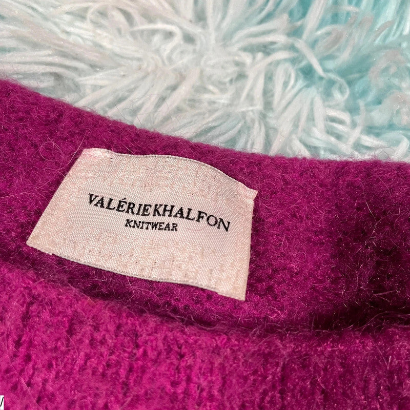 Pink Valerie Khalfon Sleeveless Jumper Mohair - OS