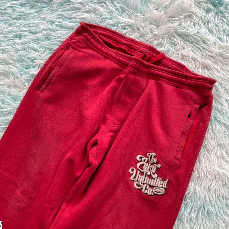 Vintage Y2K Red Ecko Unltd Joggers Baggy - Small