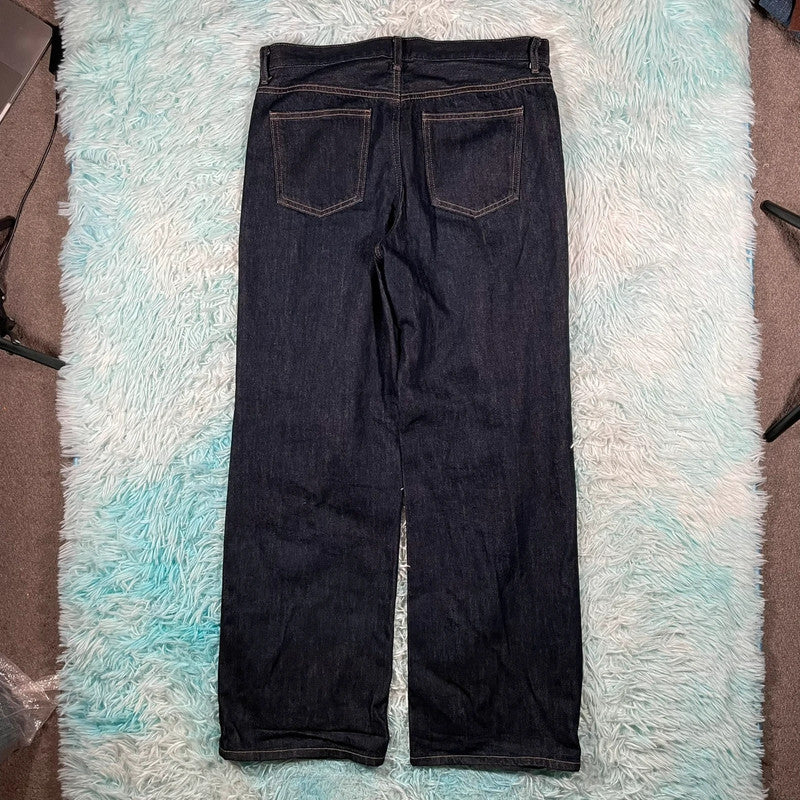 Navy Uniqlo Jeans Straight Leg - W27 L31