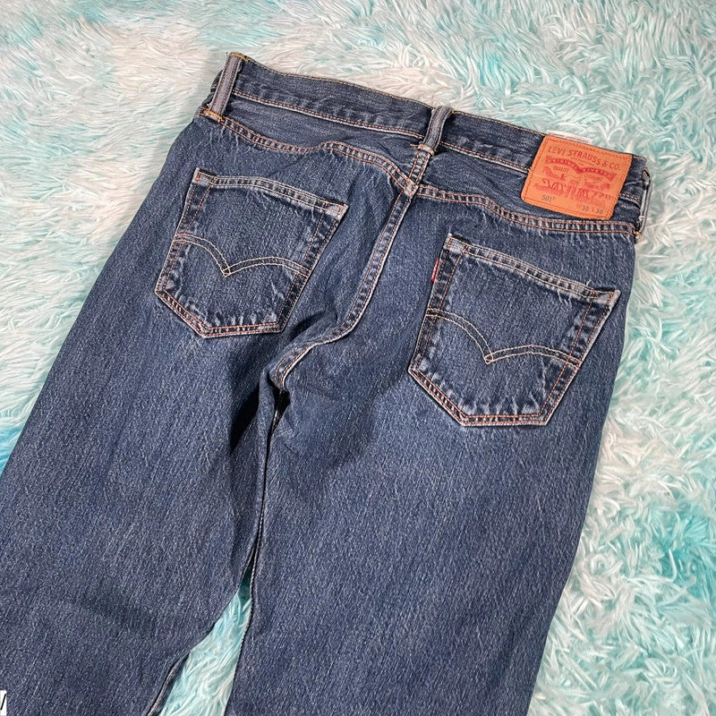 Blue Levi’s 501 Jeans Straight Leg - 30W 30L