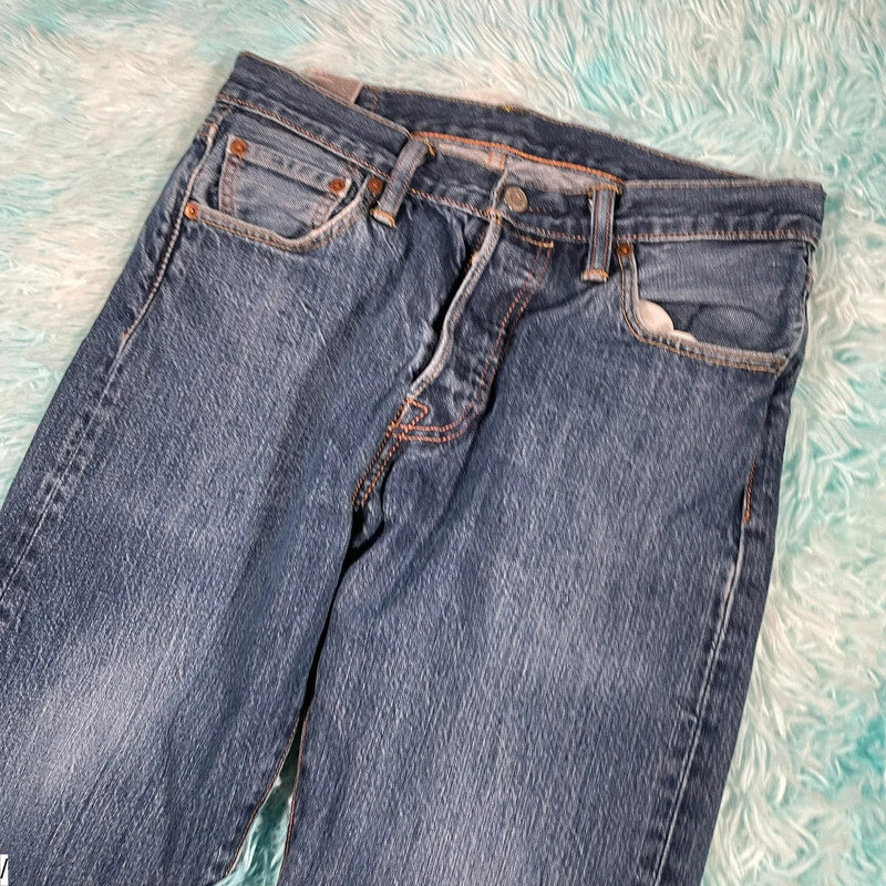 Blue Levi’s 501 Jeans Straight Leg - 30W 30L
