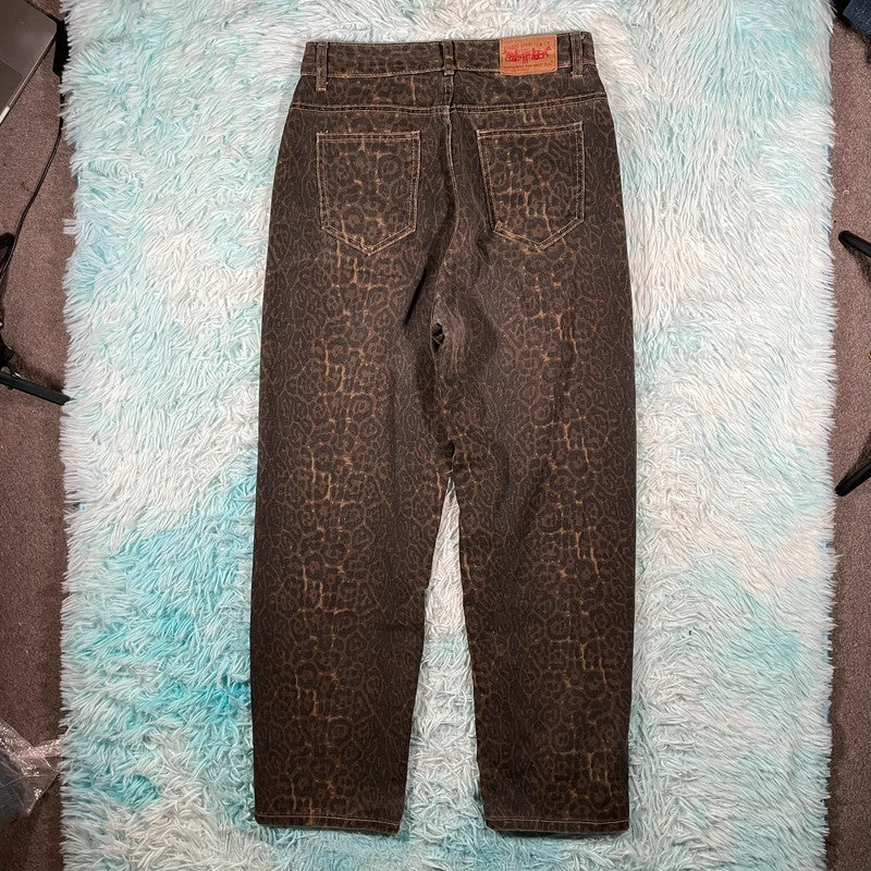 Vintage Leopard Print Jeans - W30 L30