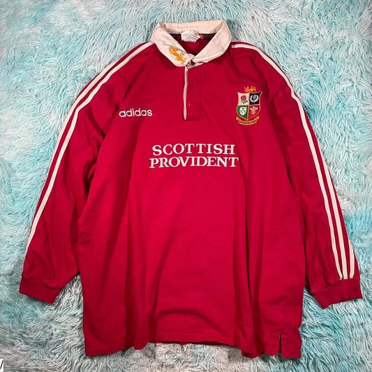 Vintage 1997 British Lions Rugby Shirt Adidas - XL