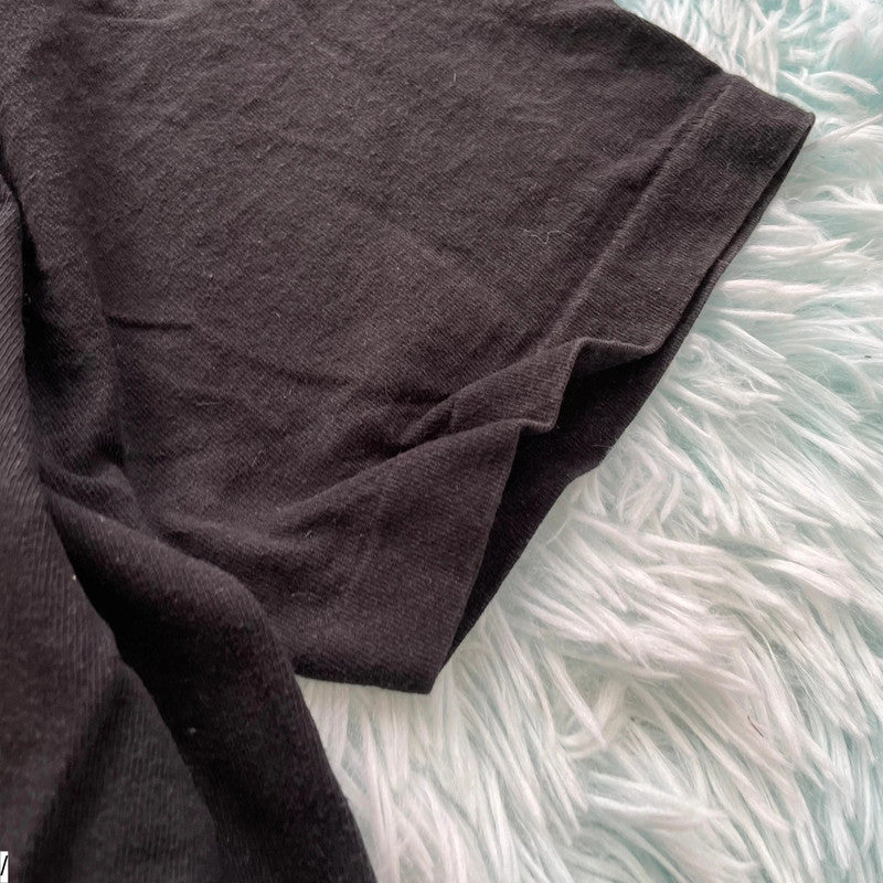 Vintage 90s Black Christian Graphic T Shirt - Large