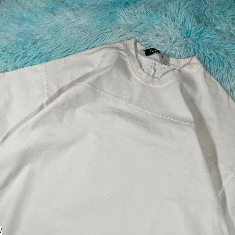 White about:blank Heavyweight T Shirt - Medium