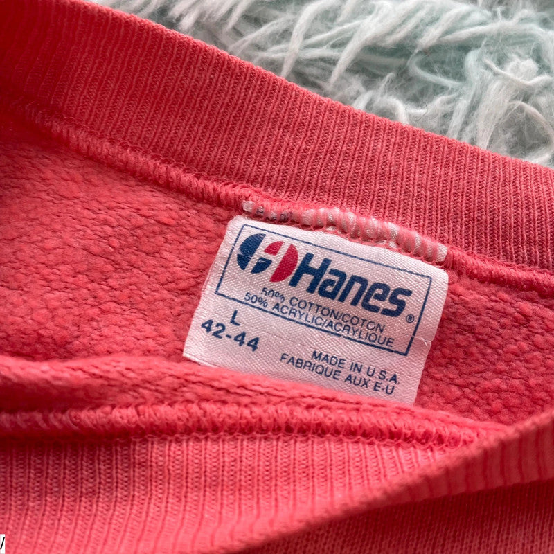 Vintage 80s Pink Golf Graphic Sweatshirt - Large