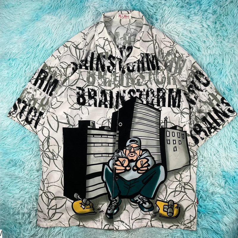 Vintage 90s Hip Hop Brainstorm Graphic Shirt - XL