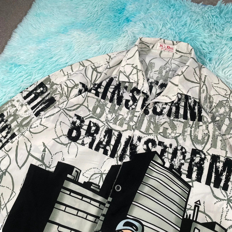Vintage 90s Hip Hop Brainstorm Graphic Shirt - XL