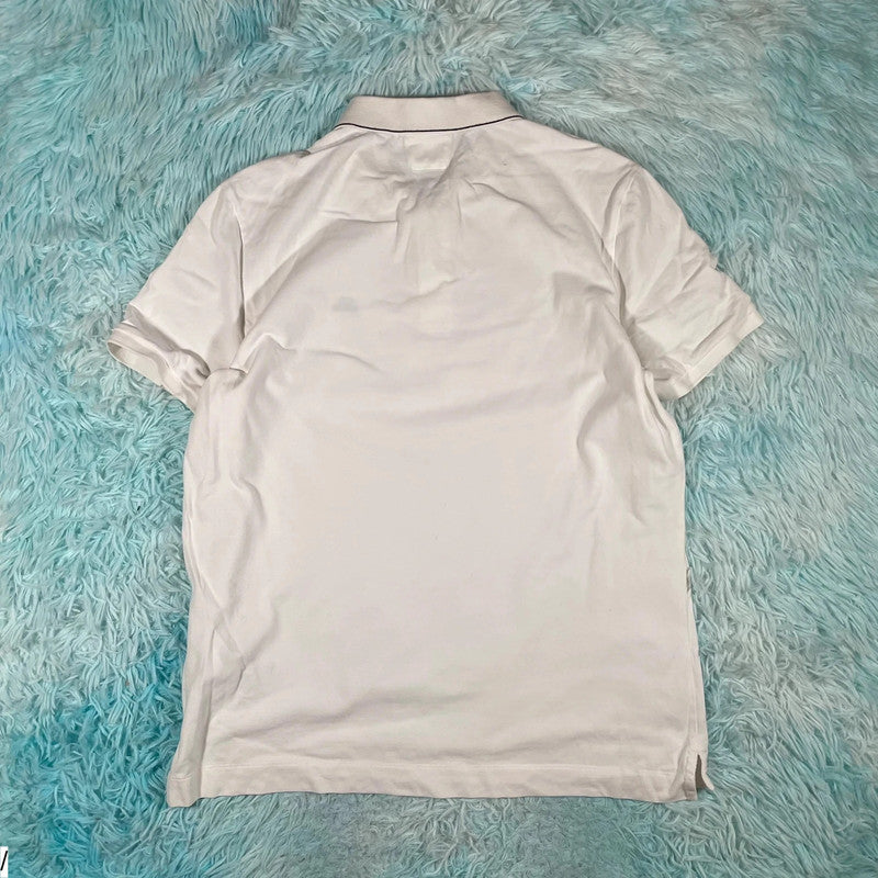 White CP Company Polo Shirt - XL