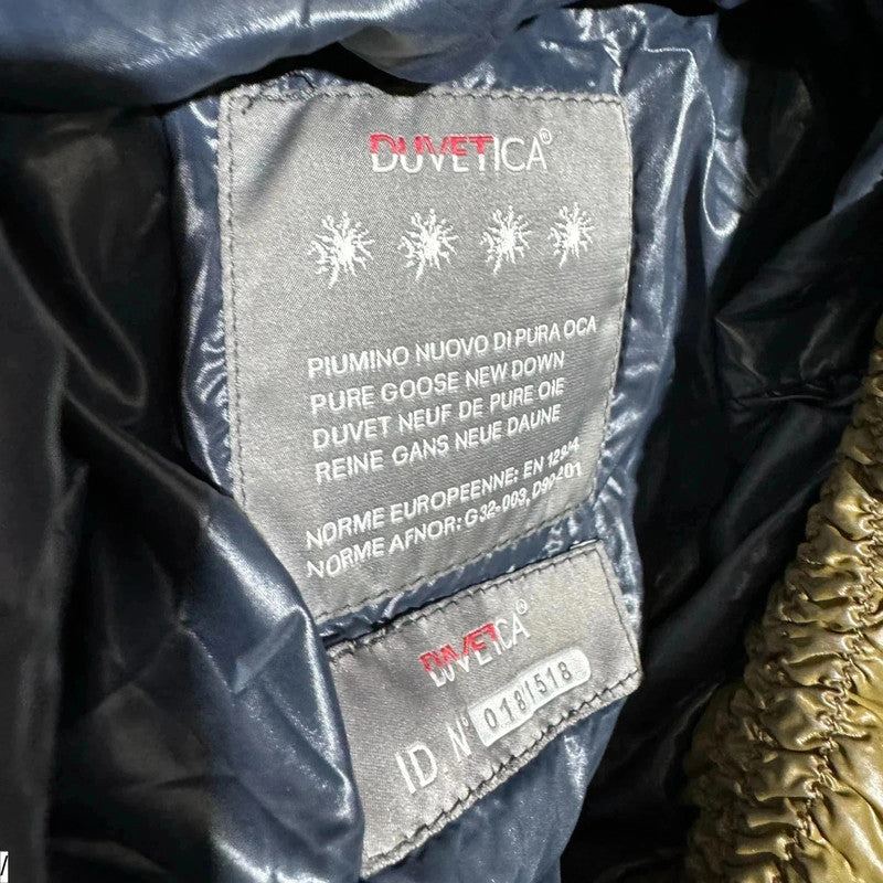 Khaki Duvetica Puffer Jacket Goose Down - Large