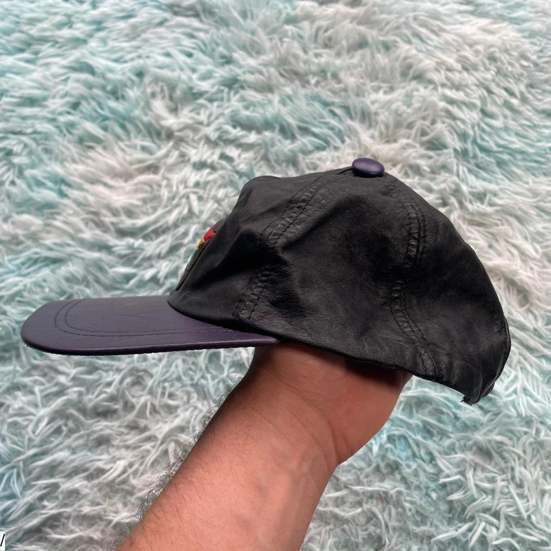 Vintage 90s Leather Africa Cap