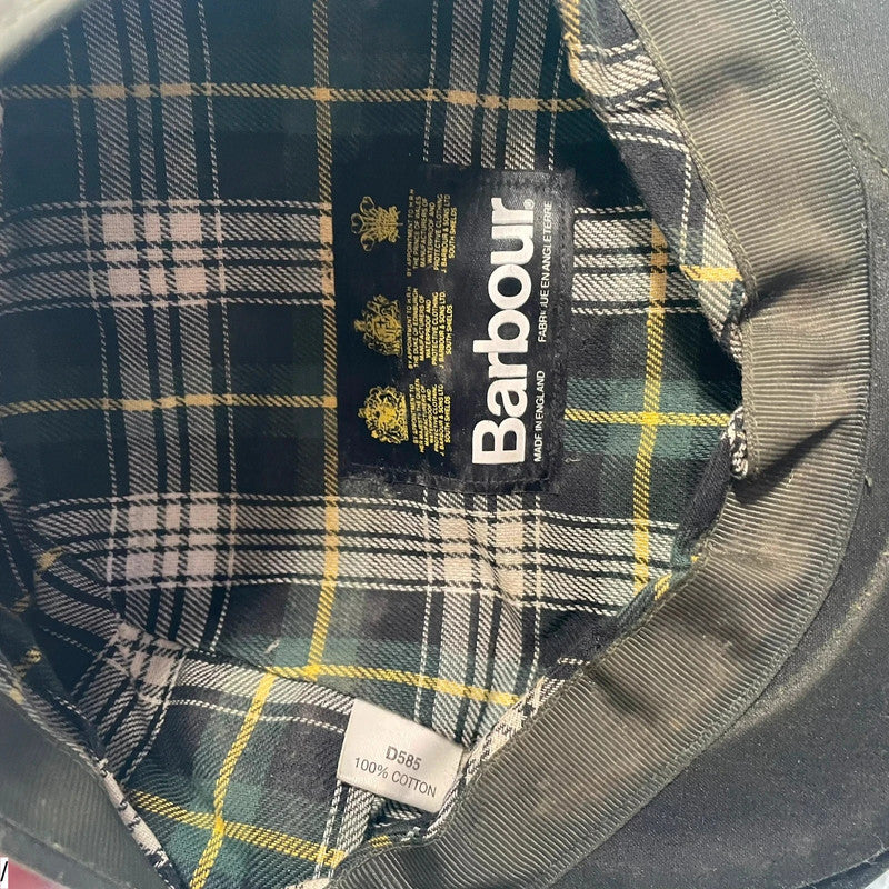 Green Barbour Flat Cap