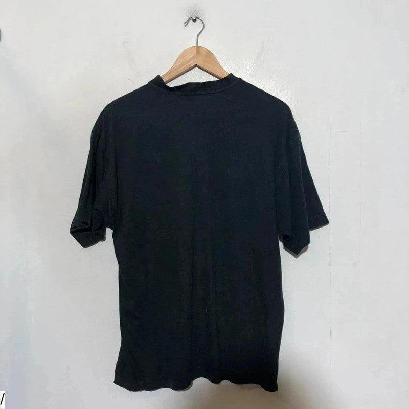 Vintage 90s Black Adidas Graphic T Shirt - Medium