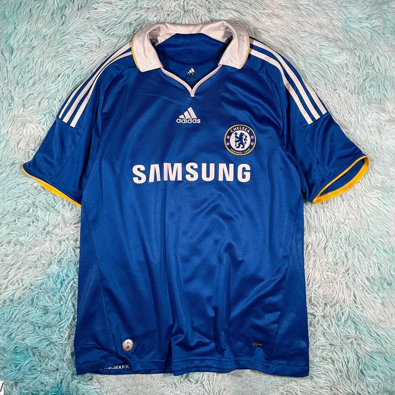 Vintage 2007-2008 Chelsea Shirt Adidas Home Kit - Large