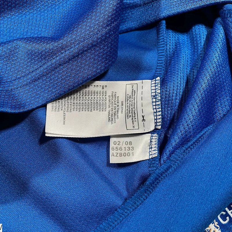 Vintage 2007-2008 Chelsea Shirt Adidas Home Kit - Large