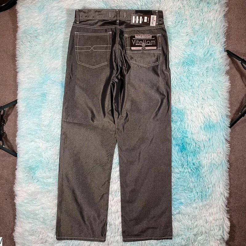 Deadstock Vintage 90s Vitellom Jeans Silver - 38W 32L