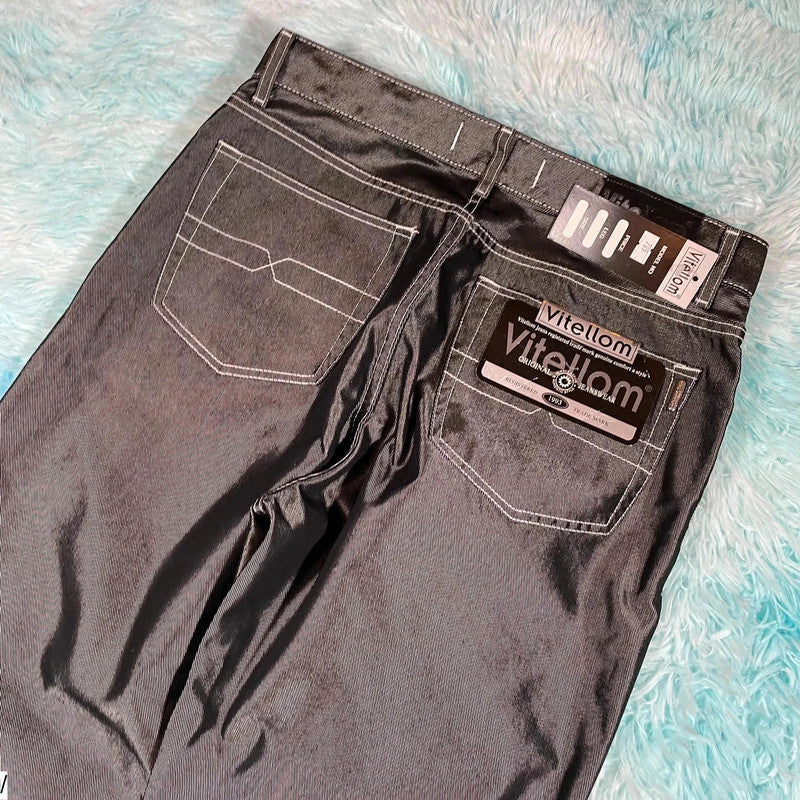 Deadstock Vintage 90s Vitellom Jeans Silver - 38W 32L