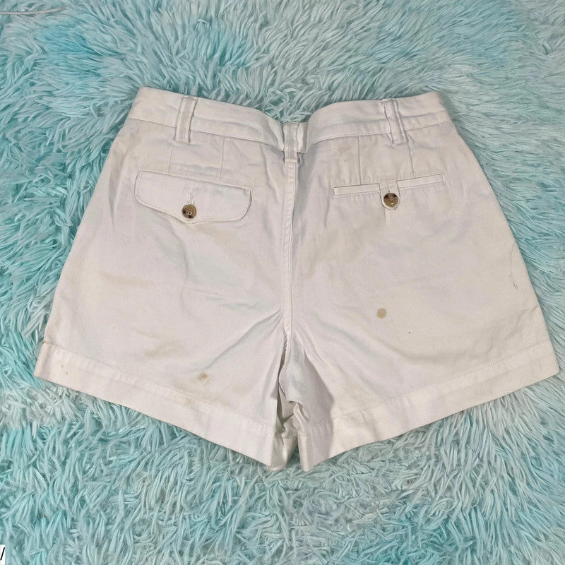 White Polo Ralph Lauren Chino Shorts - Size 4