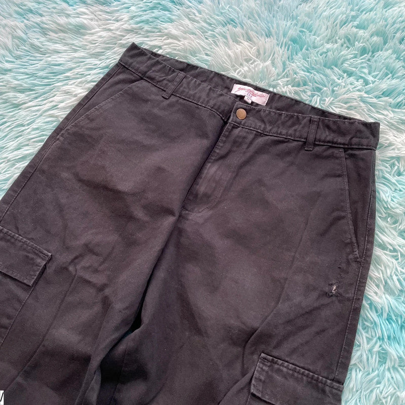 Black Yardsale Cargo Trousers - Medium
