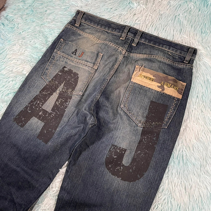 Vintage Emporio Armani Jeans Baggy Fit - W36 L32