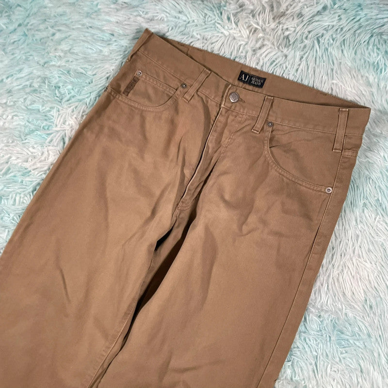 Vintage Y2K Brown Armani Jeans Trousers - W34