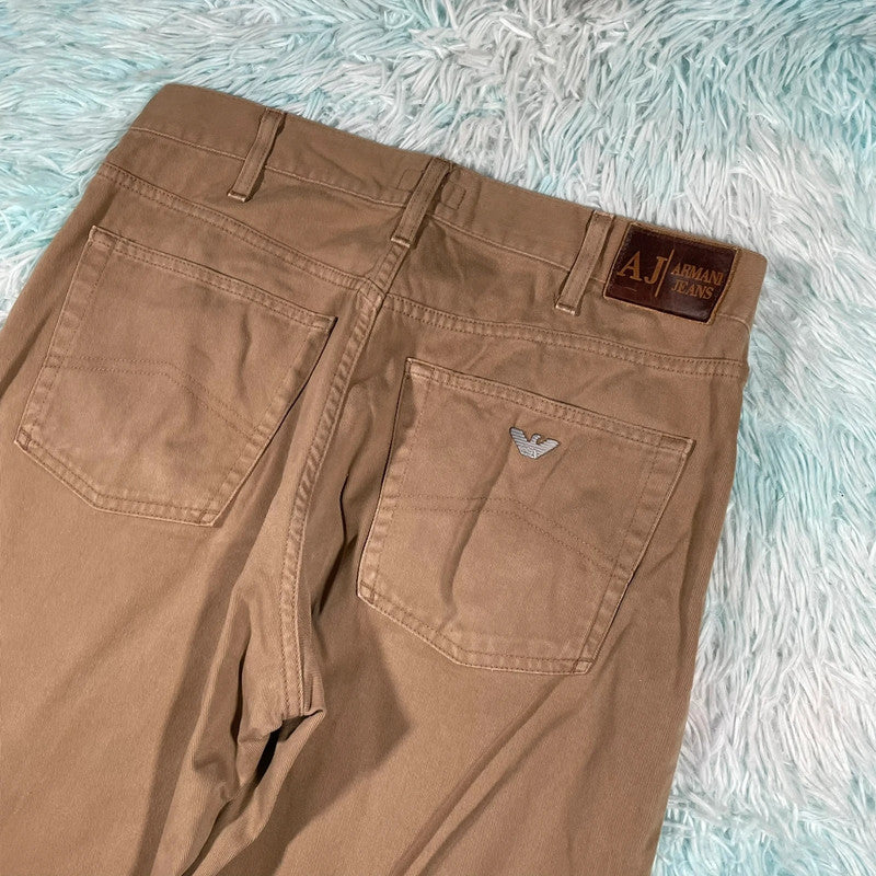 Vintage Y2K Brown Armani Jeans Trousers - W34