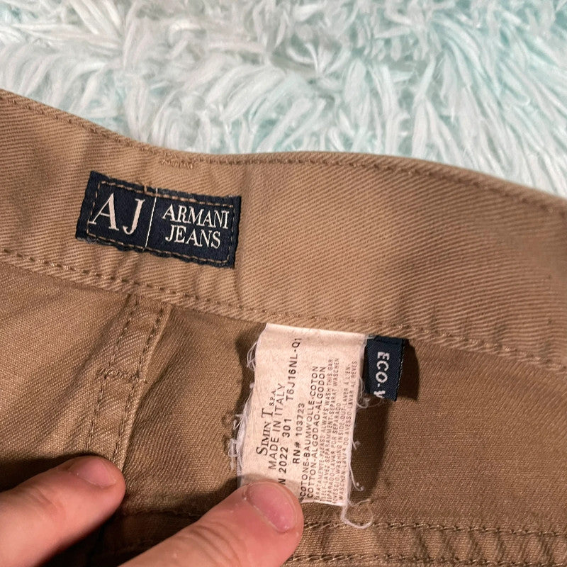 Vintage Y2K Brown Armani Jeans Trousers - W34