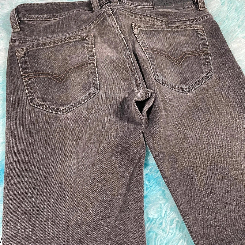 Dark Grey Diesel Jeans Safado Slim Straight Leg - 29W 32L
