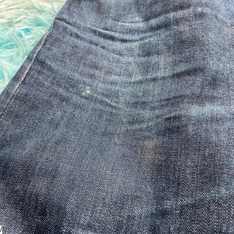 Navy Uniqlo Selvedge Jeans Straight Leg - W33 32L