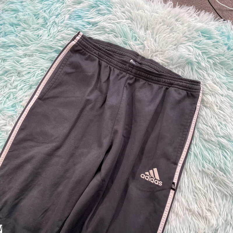 Vintage 90s Grey Adidas Tracksuit Bottoms - Large