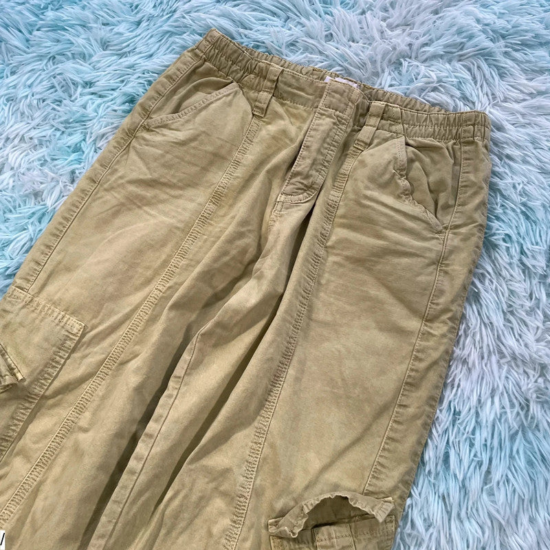 Olive Green BDG Urban Outfitters Cargo Y2K Trousers - Medium