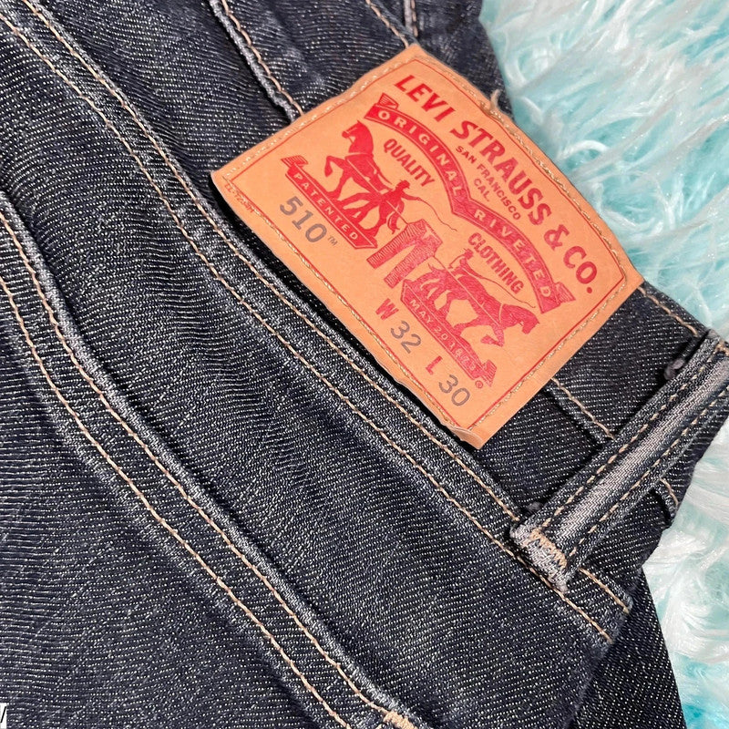 Navy Levi’s 510 Jeans Slim Fit Leg - 32W 30L