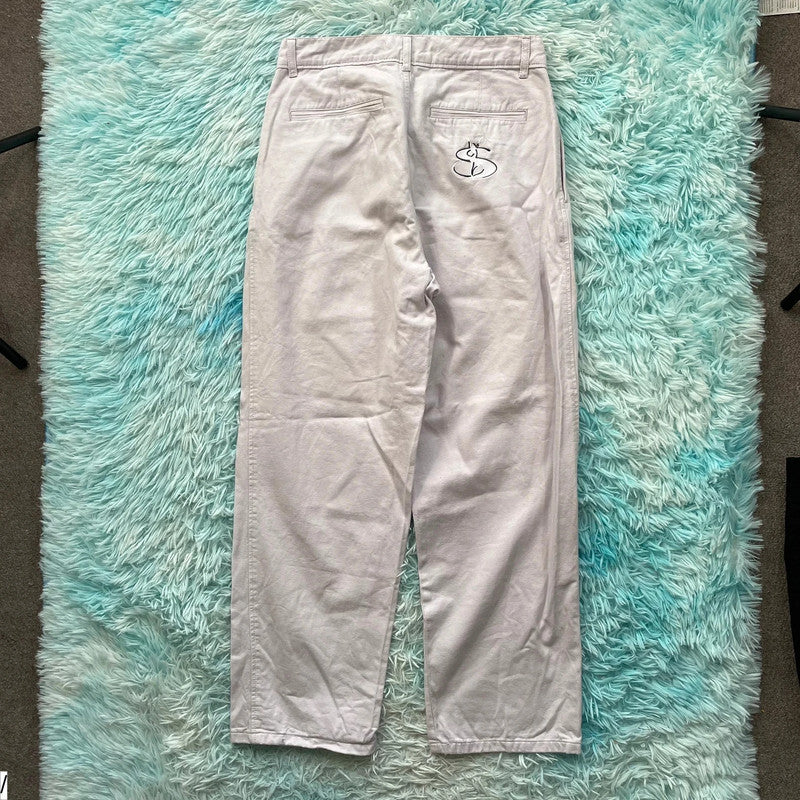 White Yardsale Skate Trousers - Small