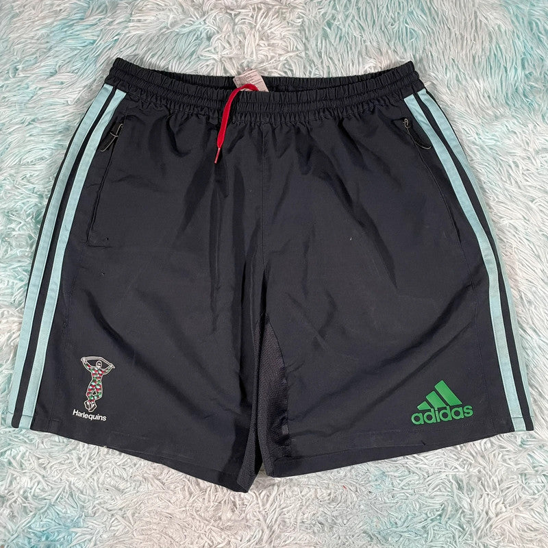 Black Adidas Harlequins Shorts Adidas - XL