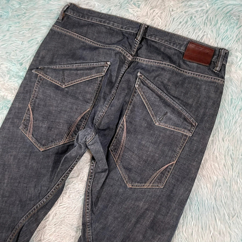 Navy AllSaints Jeans Tapered - W36