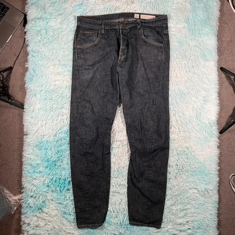 Navy AllSaints Jeans Tapered - W36