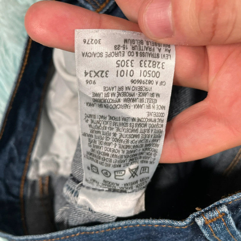 Blue Levi’s Jeans 501 Jeans Straight Leg - W32 L34
