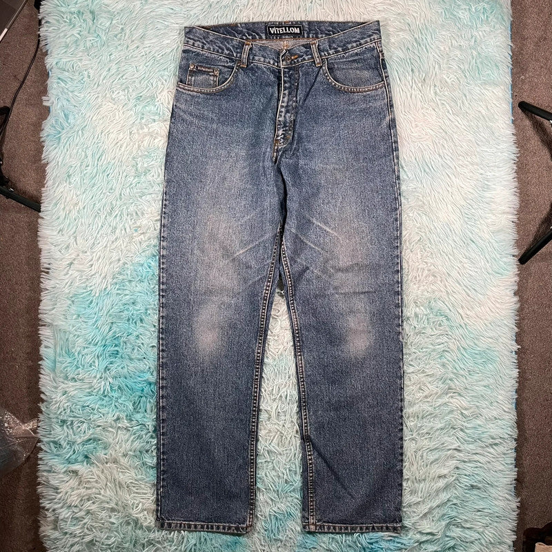 Vintage 90s Vitellom Baggy Jeans Straight Leg - W34 L32