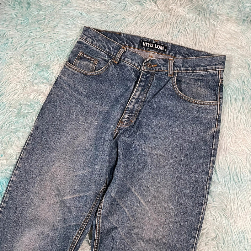 Vintage 90s Vitellom Baggy Jeans Straight Leg - W34 L32