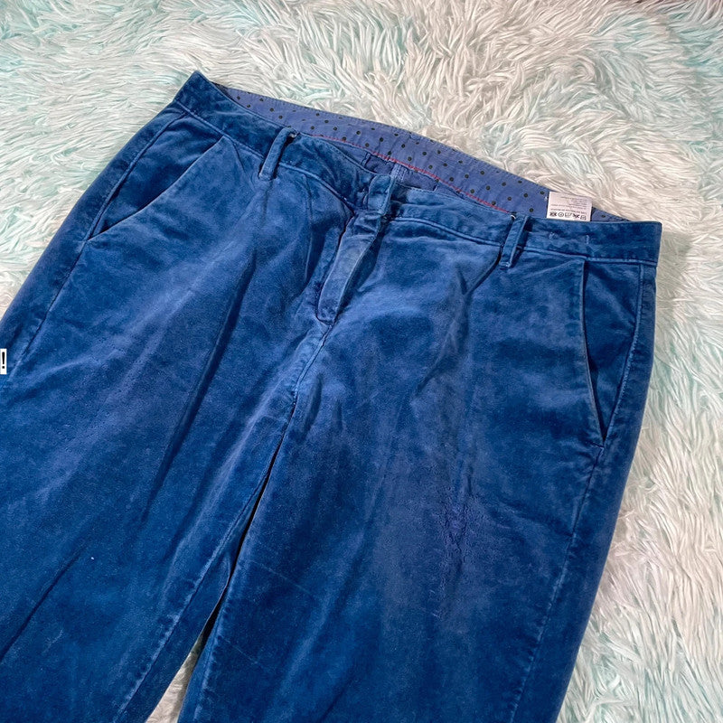 Blue Velvet Massimo Alba Trousers - 34W 32L
