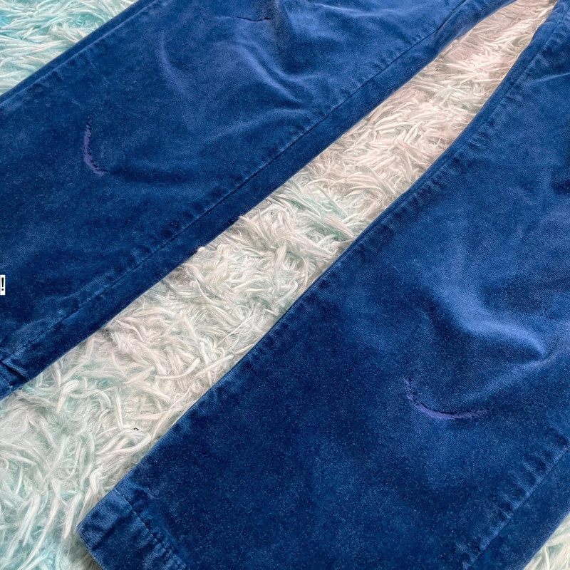 Blue Velvet Massimo Alba Trousers - 34W 32L