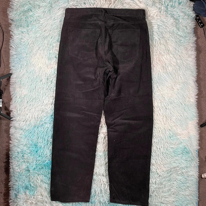 Black Arket Corduroy Trousers Wide Leg - 34W 32L