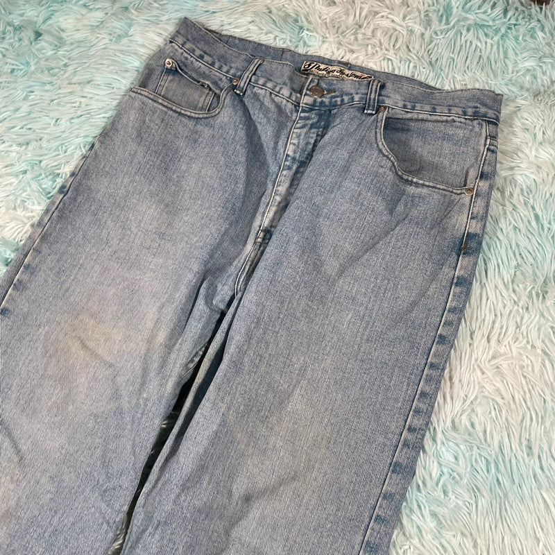 Vintage 00s Indigo System Baggy Jeans - W36 L33