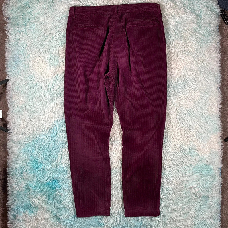 Purple Massimo Alba Velvet Trousers - 34W 32L