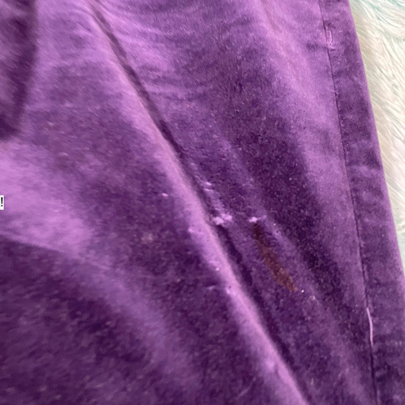 Purple Massimo Alba Velvet Trousers - 34W 32L