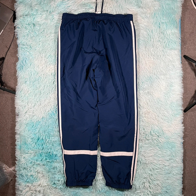 Navy Blue Adidas Tracksuit Bottoms - Large