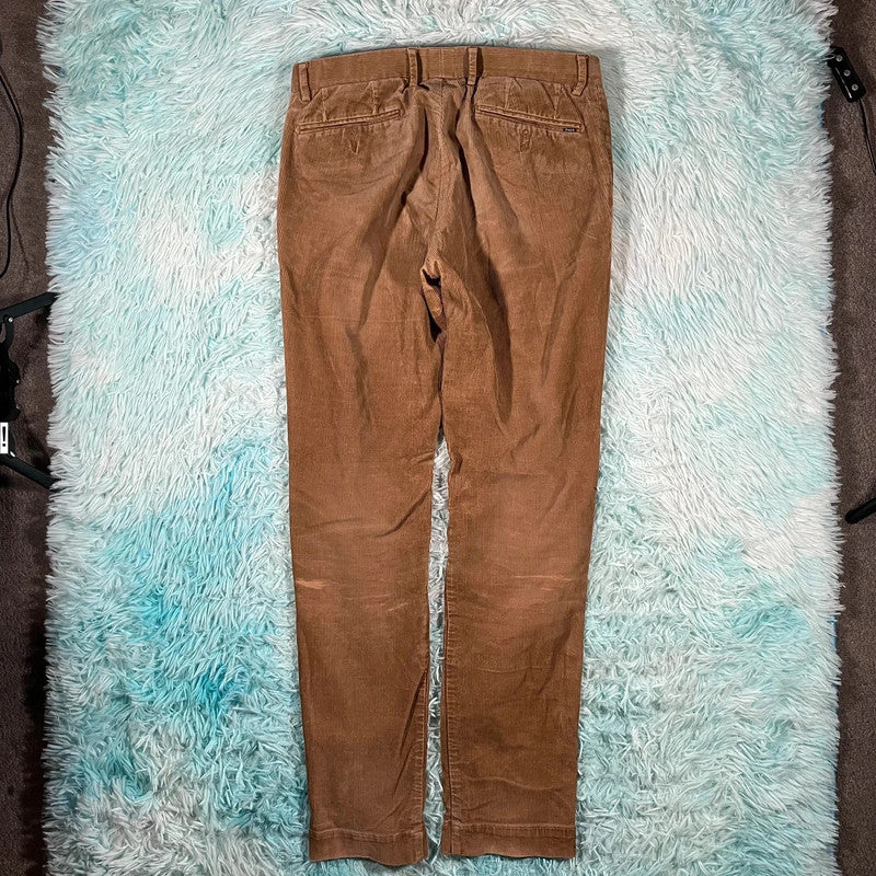 Brown Polo Ralph Lauren Corduroy Trousers - 30W 34L